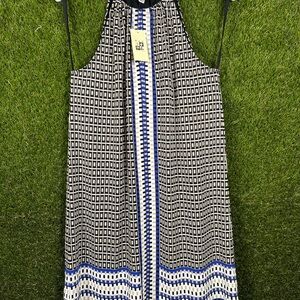 NWT Max Studio Trapeze-Neck Sleeveless Dress